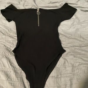 black bodysuit